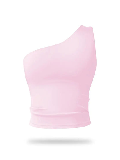 Brassière de Sport Asymétrique – Brassière Extensible Séchage Rapide pour Fitness et Yoga