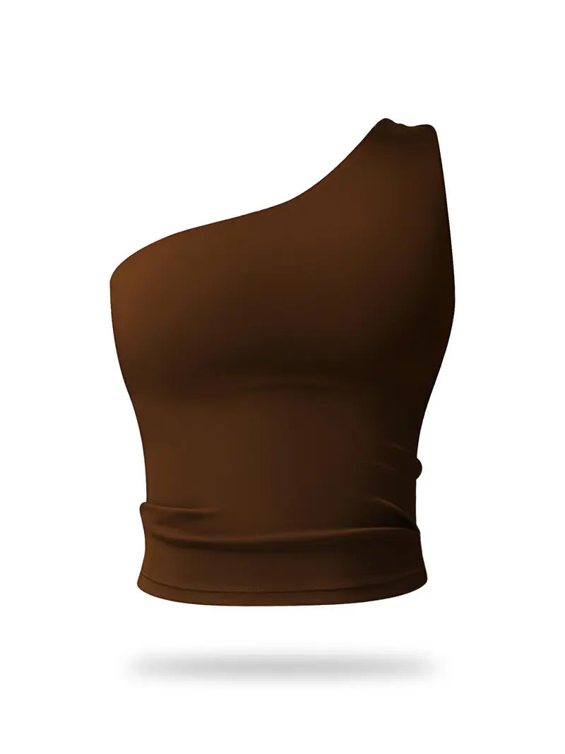 Brassière de Sport Asymétrique – Brassière Extensible Séchage Rapide pour Fitness et Yoga
