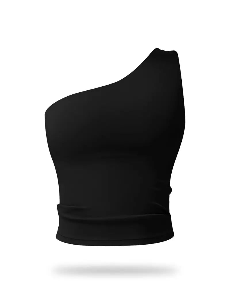 Brassière de Sport Asymétrique – Brassière Extensible Séchage Rapide pour Fitness et Yoga