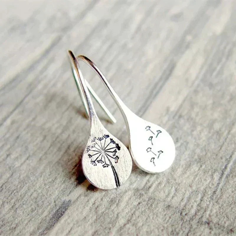 Boucles d’Oreilles Raffinées Vintage Motif Fleur en Argent Sterling 925