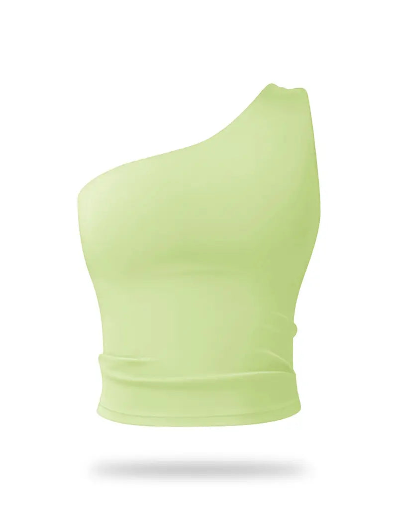 Brassière de Sport Asymétrique – Brassière Extensible Séchage Rapide pour Fitness et Yoga