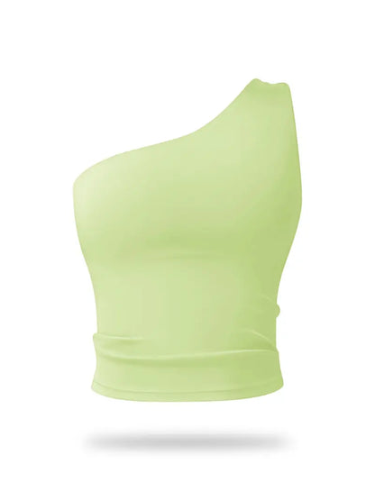Brassière de Sport Asymétrique – Brassière Extensible Séchage Rapide pour Fitness et Yoga