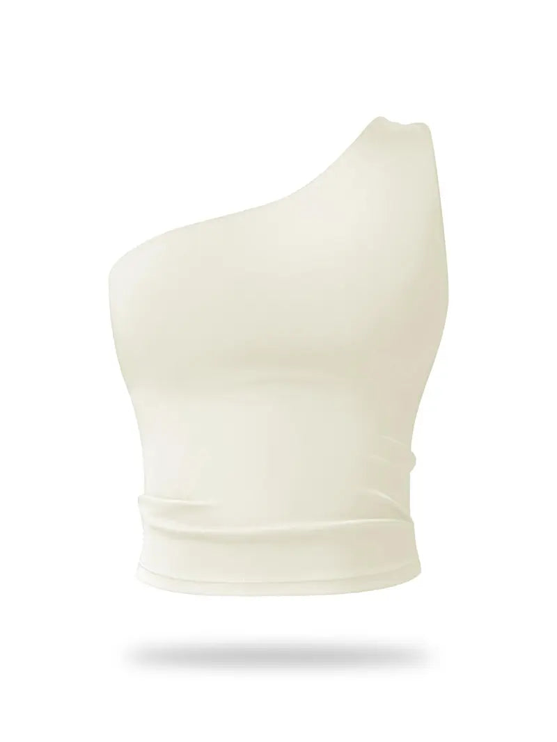 Brassière de Sport Asymétrique – Brassière Extensible Séchage Rapide pour Fitness et Yoga
