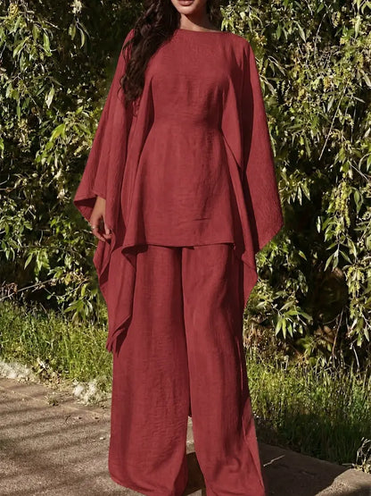 Ensemble Minimaliste 2 Pièces – Sweat à Capuche Long et Pantalon Large