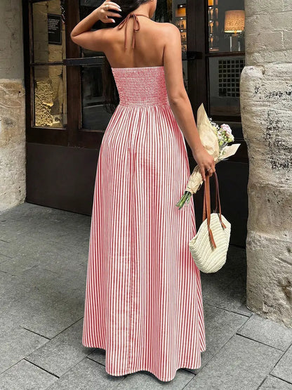 Robe Longue Dos Nu Col V Plongeant – Robe de Soirée Dos Nu